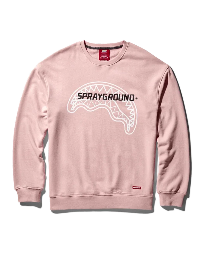 FELPA CON COLLO A GOLLO DI SPRAYGROUND (ROSA)