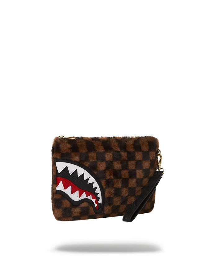 FURRR SHARKS IN PARIS CROSSOVER CLUTCH