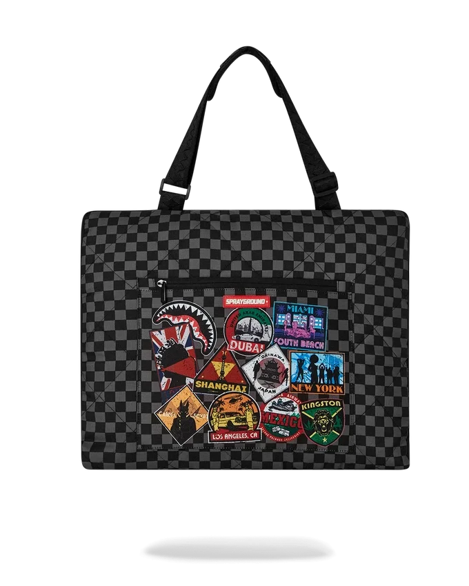 GLOBAL MOGUL UNLIMITED MILES: TAPPETINO DA SPIAGGIA PIEGHEVOLE, COPERTA, BORSA TOTE CONVERTIBILE RESISTENTE ALL’ACQUA