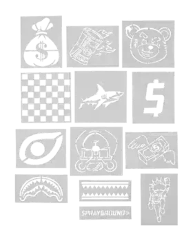 GRAFFITI ARTIST - CREA IL TUO ZAINO PERSONALIZZATO - 9 STENCIL INCLUSI