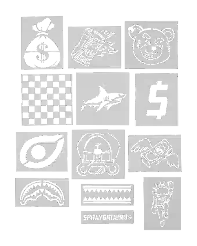 GRAFFITI ARTIST - CREA IL TUO ZAINO PERSONALIZZATO - 9 STENCIL INCLUSI