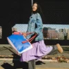 KEITH HARING THE BIG BLUE PURSE BORSE TOTE