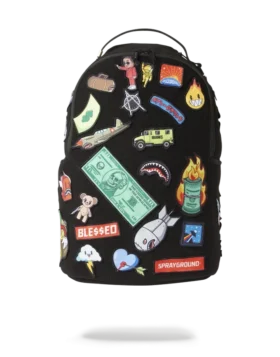 LO ZAINO CON 32 TOPPE RIMOVIBILI IN VELCRO