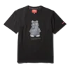 MAGLIETTA A MANICHE CORTE CON STAMPA MONEY BEAR (NERA)