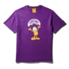 MAGLIETTA CON STAMPA "GARFIELD SHARKMOUTH" (VIOLA)