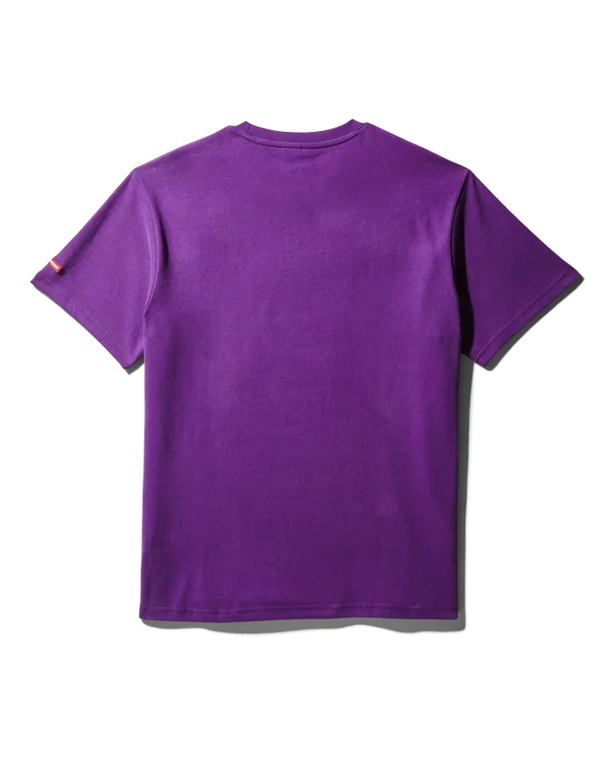 MAGLIETTA CON STAMPA "GARFIELD SHARKMOUTH" (VIOLA)