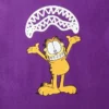MAGLIETTA CON STAMPA "GARFIELD SHARKMOUTH" (VIOLA)