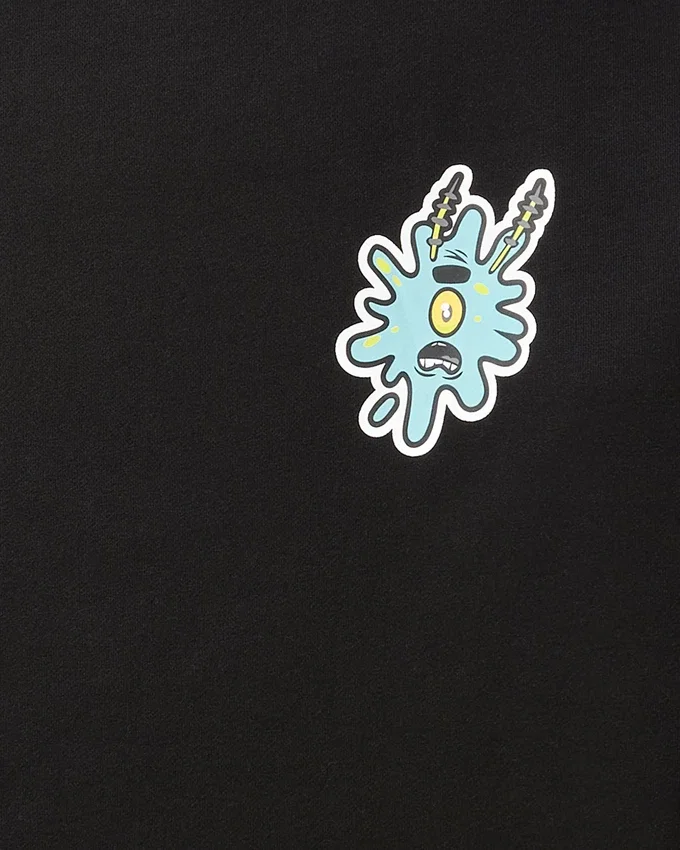 MAGLIONE CON CAPPUCCIO SPONGEBOB SPLAT (NERO)