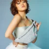 MIRASHAKU BORSA A TRACOLLA SAVVY TRAPUNTATA IRIDESCENTE
