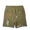 PANTALONCINI IN MAGLIA CON MACCHIE DI VERNICE (VERDE)