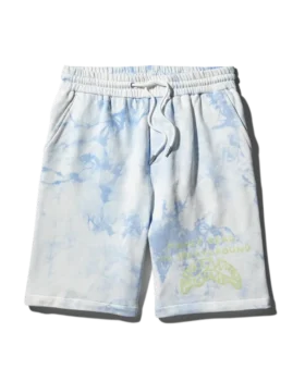 PANTALONCINI IN MAGLIA TIE-DYE (BLU)