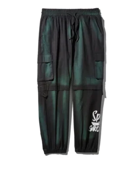 PANTALONI JOGGER CARGO TIE-DYE STILE MILITARE