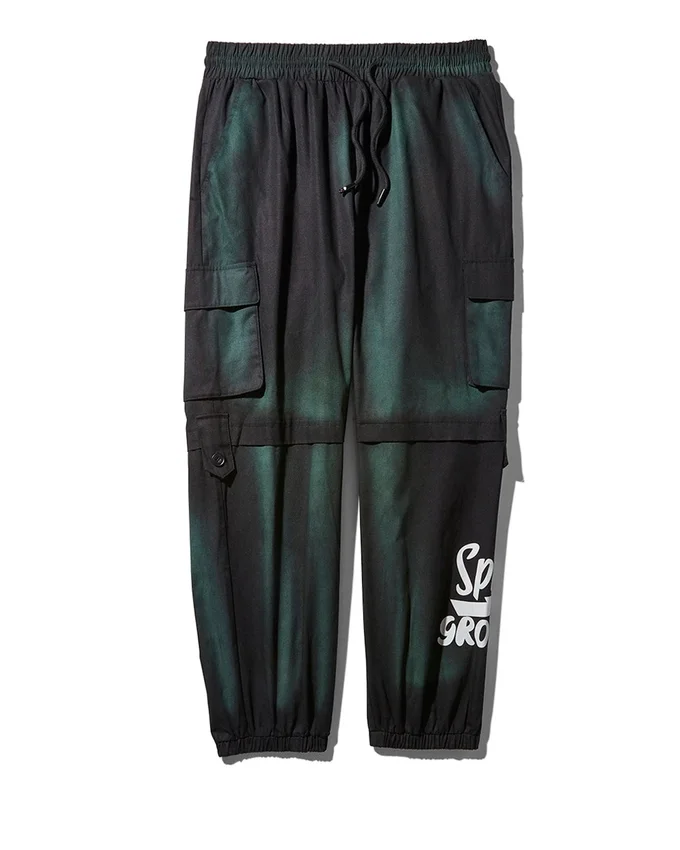 PANTALONI JOGGER CARGO TIE-DYE STILE MILITARE