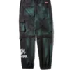 PANTALONI JOGGER CARGO TIE-DYE STILE MILITARE