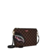 Pochette crossover con effetto lenticolare e tracolla