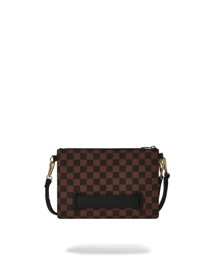 Pochette crossover con effetto lenticolare e tracolla