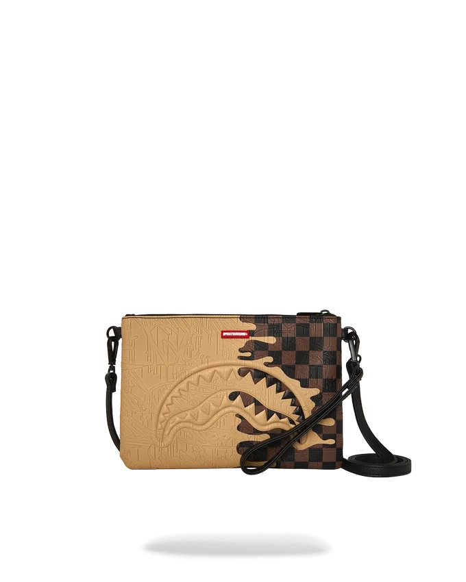 POUCHETTE CON EFFETTO DRIP DEL DESIGNER