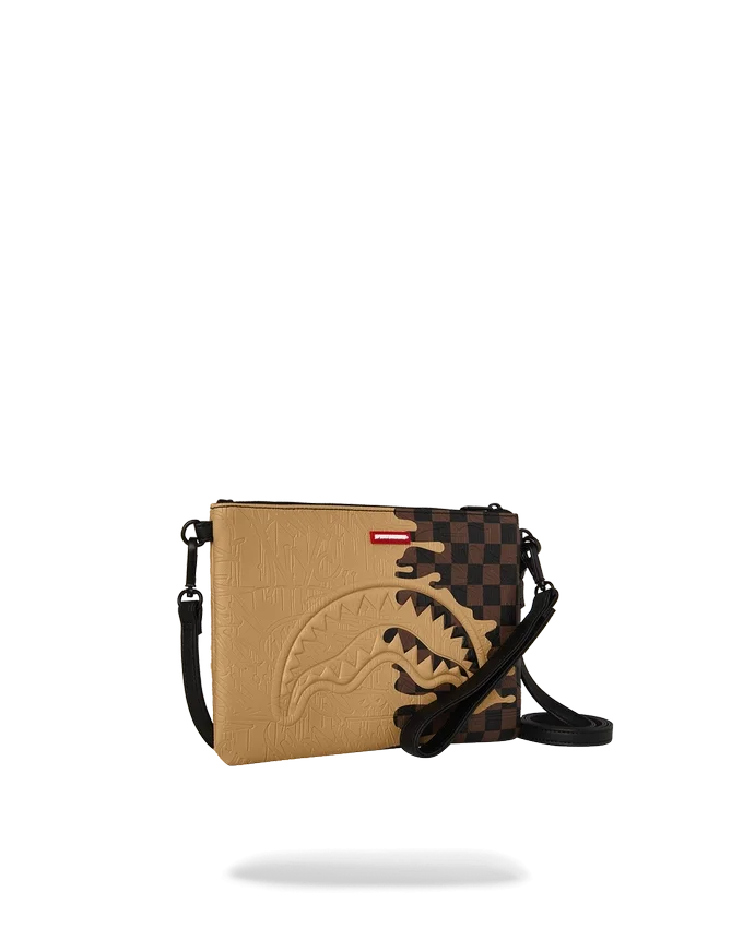 POUCHETTE CON EFFETTO DRIP DEL DESIGNER