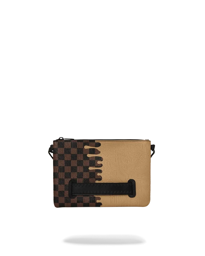 POUCHETTE CON EFFETTO DRIP DEL DESIGNER