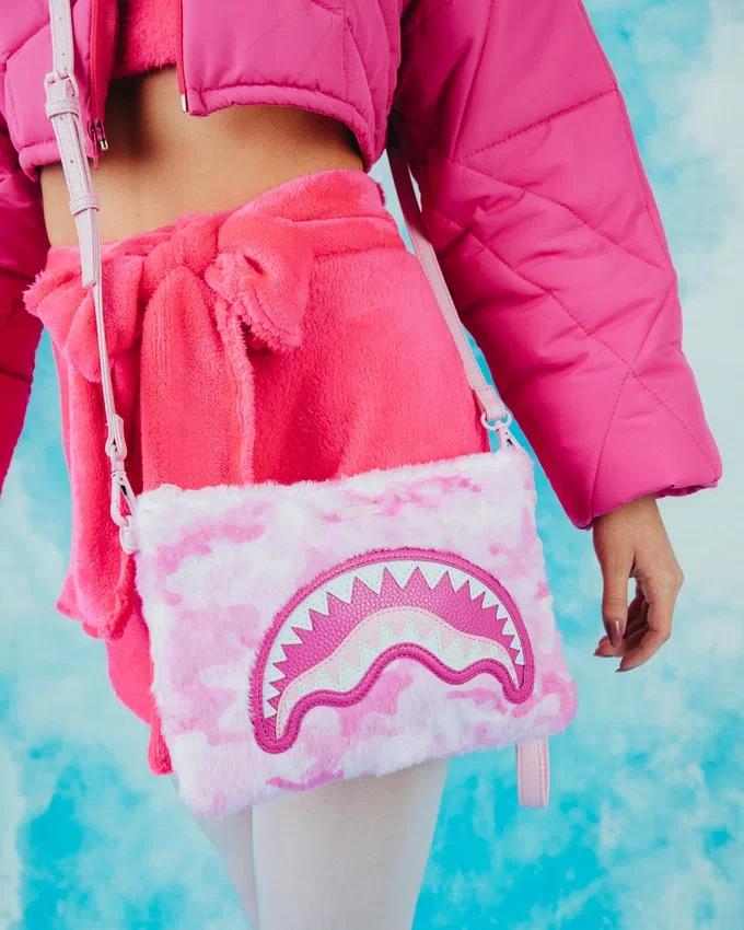 POUCHETTE CROSSOVER FURRROCIOUS IN ROSA