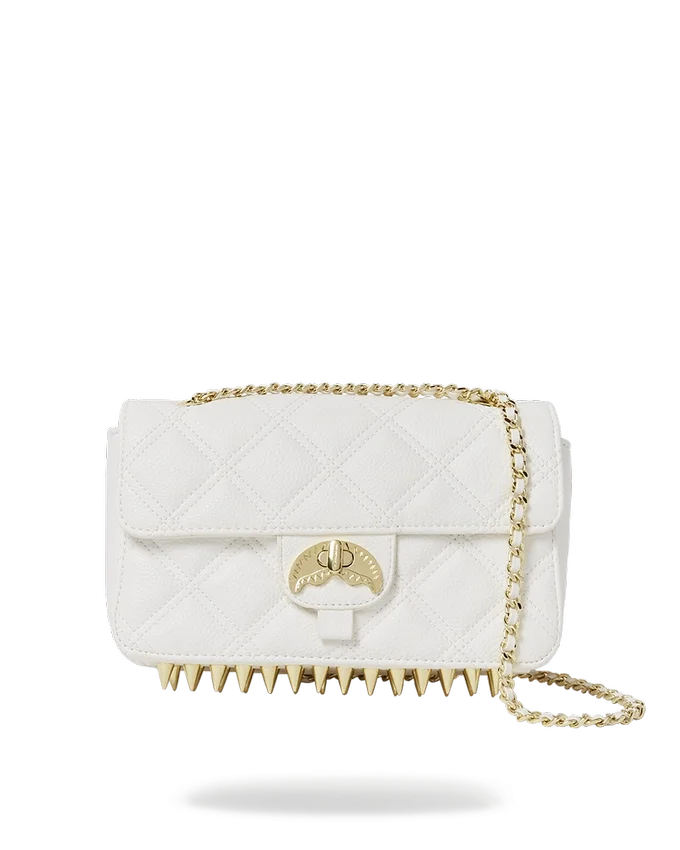RIVIERA LE BLANC Borsa A Mano con Catena d'Oro a Forma di Shark