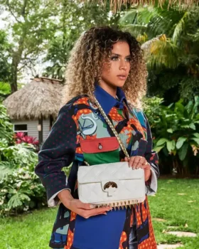 RIVIERA LE BLANC Borsa A Mano con Catena d’Oro a Forma di Shark