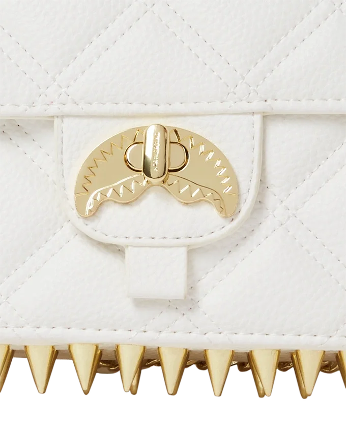 RIVIERA LE BLANC Borsa A Mano con Catena d'Oro a Forma di Shark