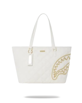 RIVIERA LE BLANC Borsa Tote con catena d'oro a motivo Shark