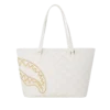 RIVIERA LE BLANC Borsa Tote con catena d'oro a motivo Shark
