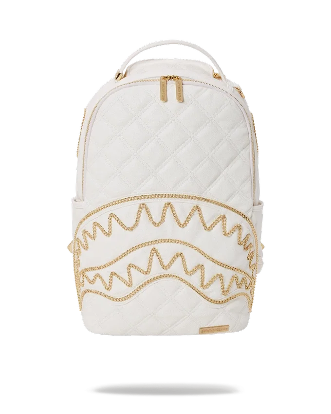 RIVIERA LE BLANC Zaino con catena Shark dorata (DLXV)