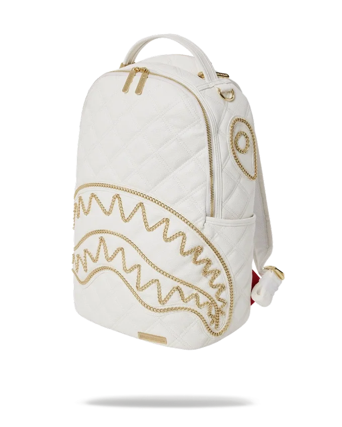 RIVIERA LE BLANC Zaino con catena Shark dorata (DLXV)
