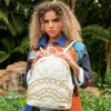 RIVIERA LE BLANC Zaino Shark Savage con catena d'oro