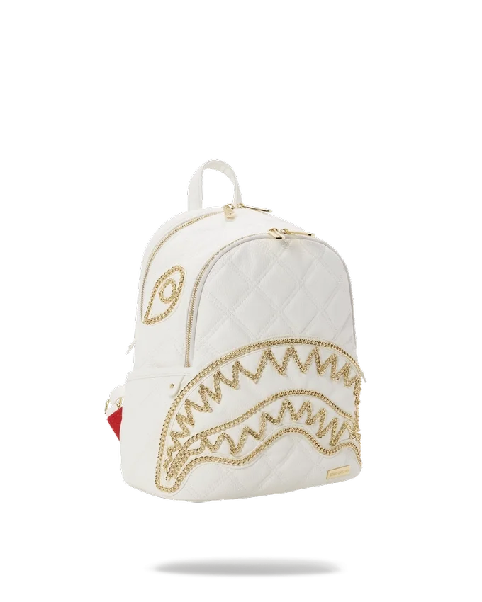 RIVIERA LE BLANC Zaino Shark Savage con catena d'oro