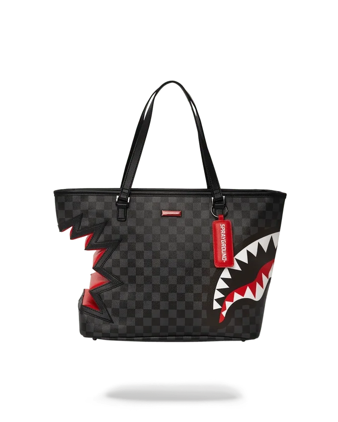 SHARK BITE SHARKS IN PARIS GRAY TOTE
