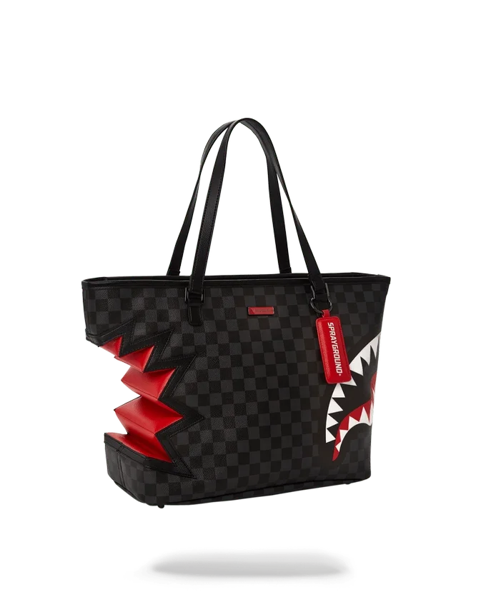 SHARK BITE SHARKS IN PARIS GRAY TOTE