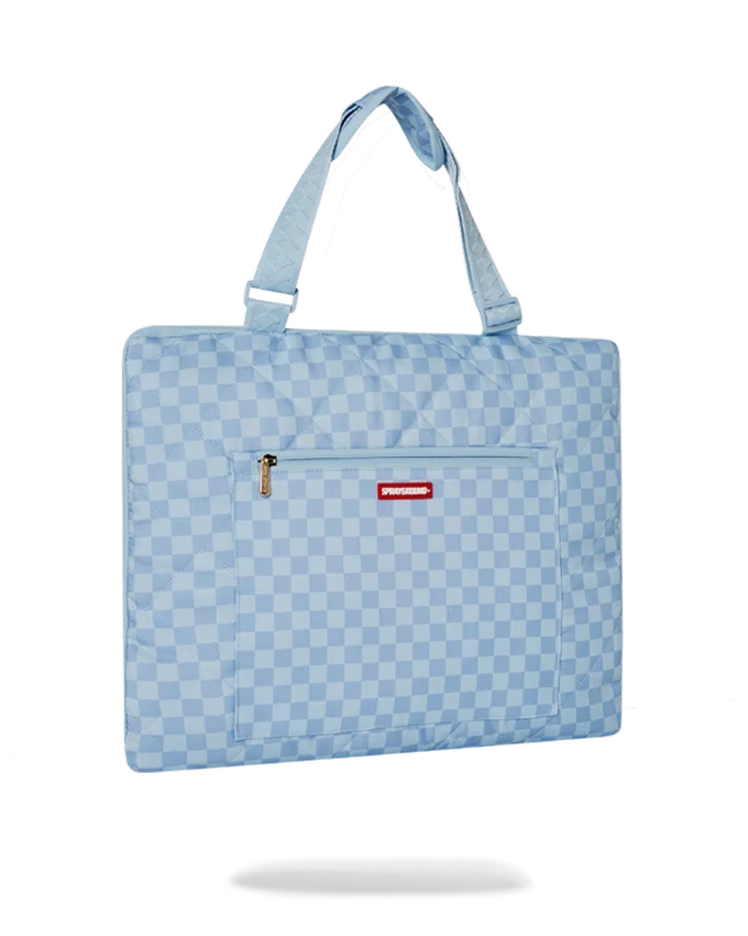 SHARK ISLAND TAPPETINO DA SPIAGGIA PIEGHEVOLE E COPERTA BORSA TOTE CONVERTIBILE RESISTENTE ALL'ACQUA