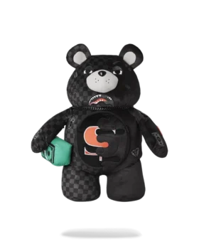 SPEED SHARK SIDE SWIPE MONEYBEAR Teddy Bear Zaino a forma di orsacchiotto