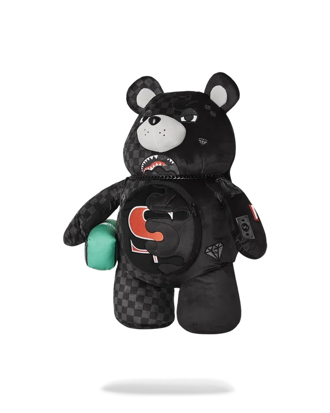 SPEED SHARK SIDE SWIPE MONEYBEAR Teddy Bear Zaino a forma di orsacchiotto