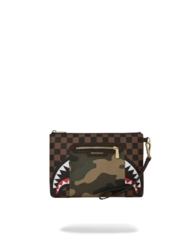 TASCA ESTERNA CON CERNIERA DORATA SHARKS IN PARIS CROSSOVER CLUTCH