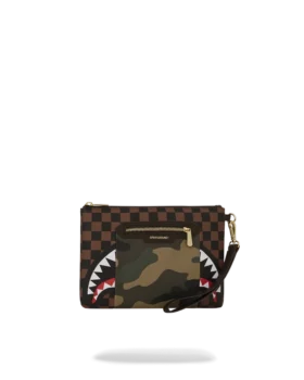 TASCA ESTERNA CON CERNIERA DORATA SHARKS IN PARIS CROSSOVER CLUTCH