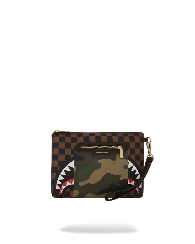 TASCA ESTERNA CON CERNIERA DORATA SHARKS IN PARIS CROSSOVER CLUTCH