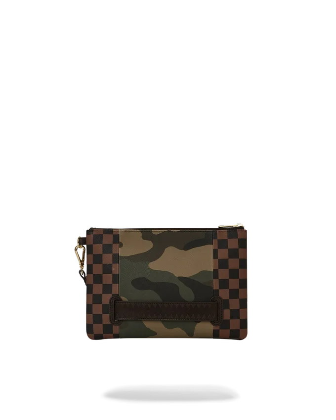 TASCA ESTERNA CON CERNIERA DORATA SHARKS IN PARIS CROSSOVER CLUTCH