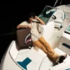 TASCA ESTERNA CON CERNiera DORATA “Sharks in Paris” VALIGERIA JETSETTER