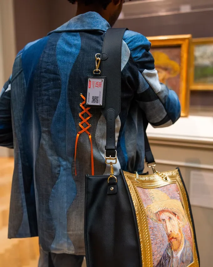 THE MET VAN GOGH FRAMED SELF-PORTRAIT BORSE TOTE