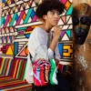 TRIPPY TAFFY BORSA A TRACOLLA GRANDE IN MONOSPALLA