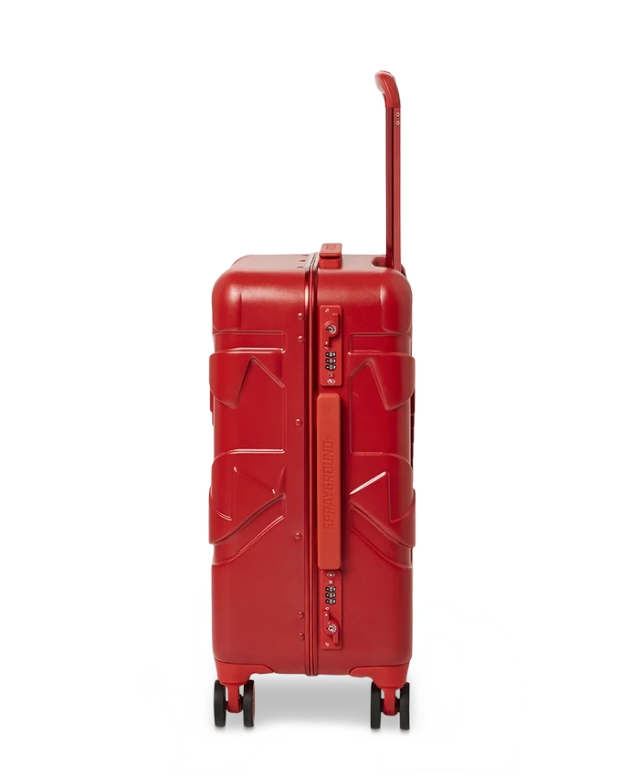 VALIGERIA A MANO CON SCARPA RIGIDA STAMPATA SHARKITECTURE ROSSO