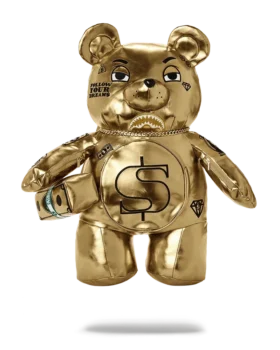 Zaini GOLD RUSH MONEYBEAR TEDDYBEAR