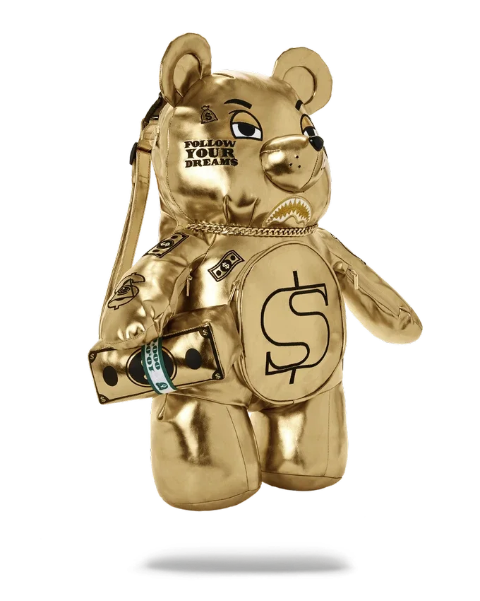 Zaini GOLD RUSH MONEYBEAR TEDDYBEAR