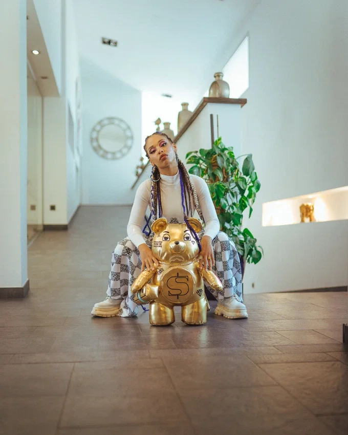 Zaini GOLD RUSH MONEYBEAR TEDDYBEAR