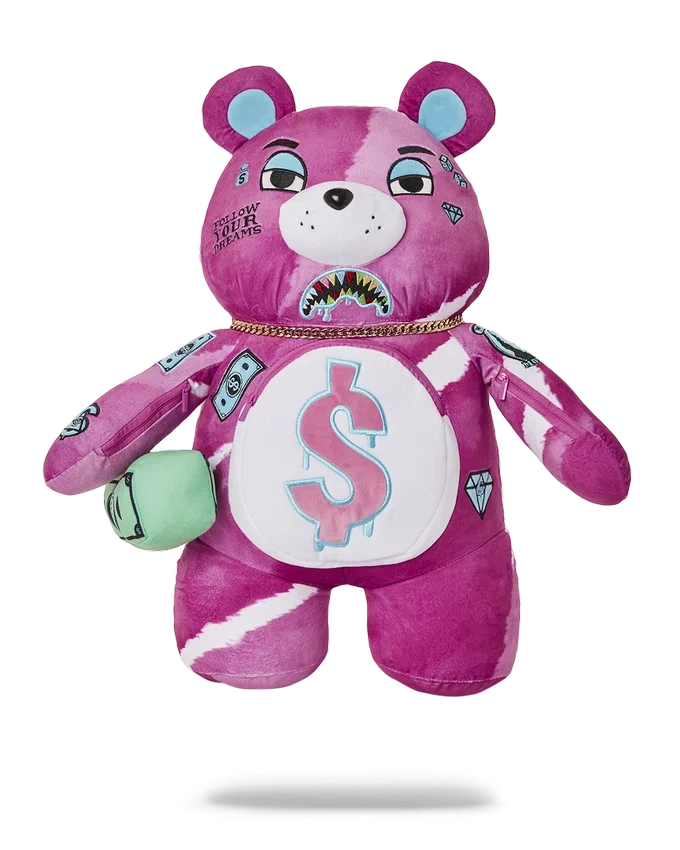 Zaini PINK PUNK MONEYBEAR TEDDYBEAR